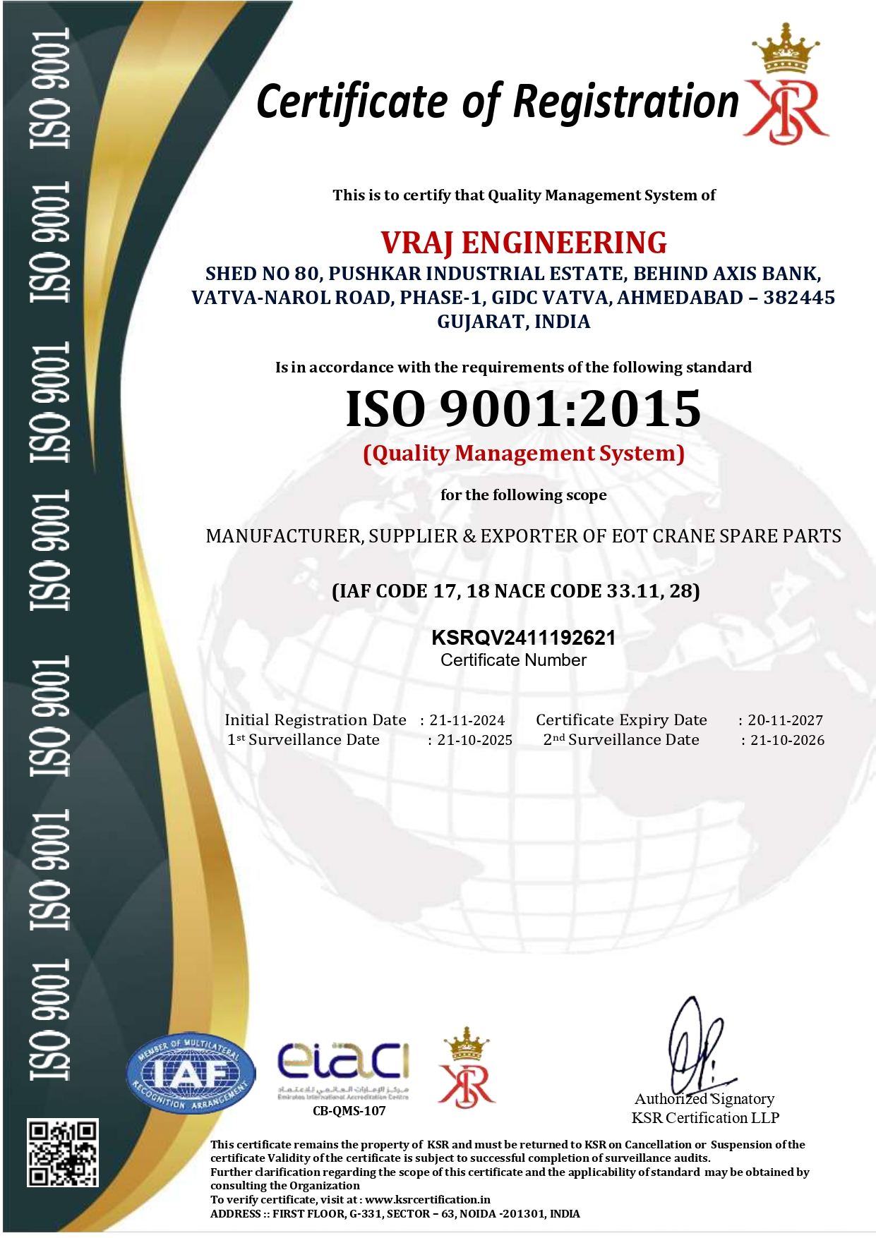 VRAJ ENGINEERING-about-home
